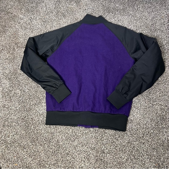 NIKE Bomber Wool Jacket Purple/Black Destroyer Jacket M - Picture 2 of 6